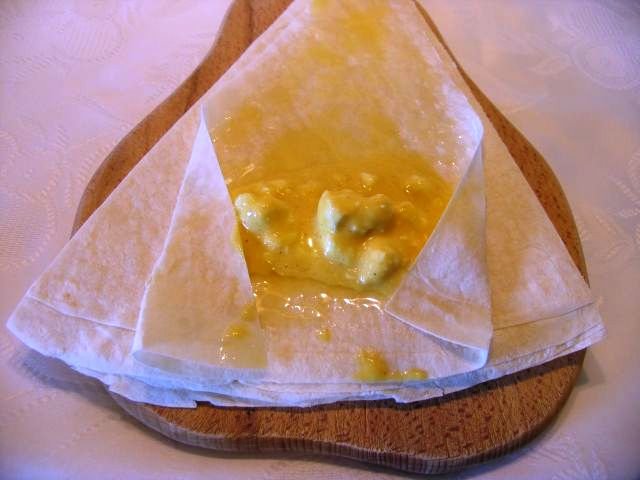 Триъгълни кори за баница – Ядките