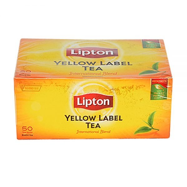 Черен чай липтън жълт етикет