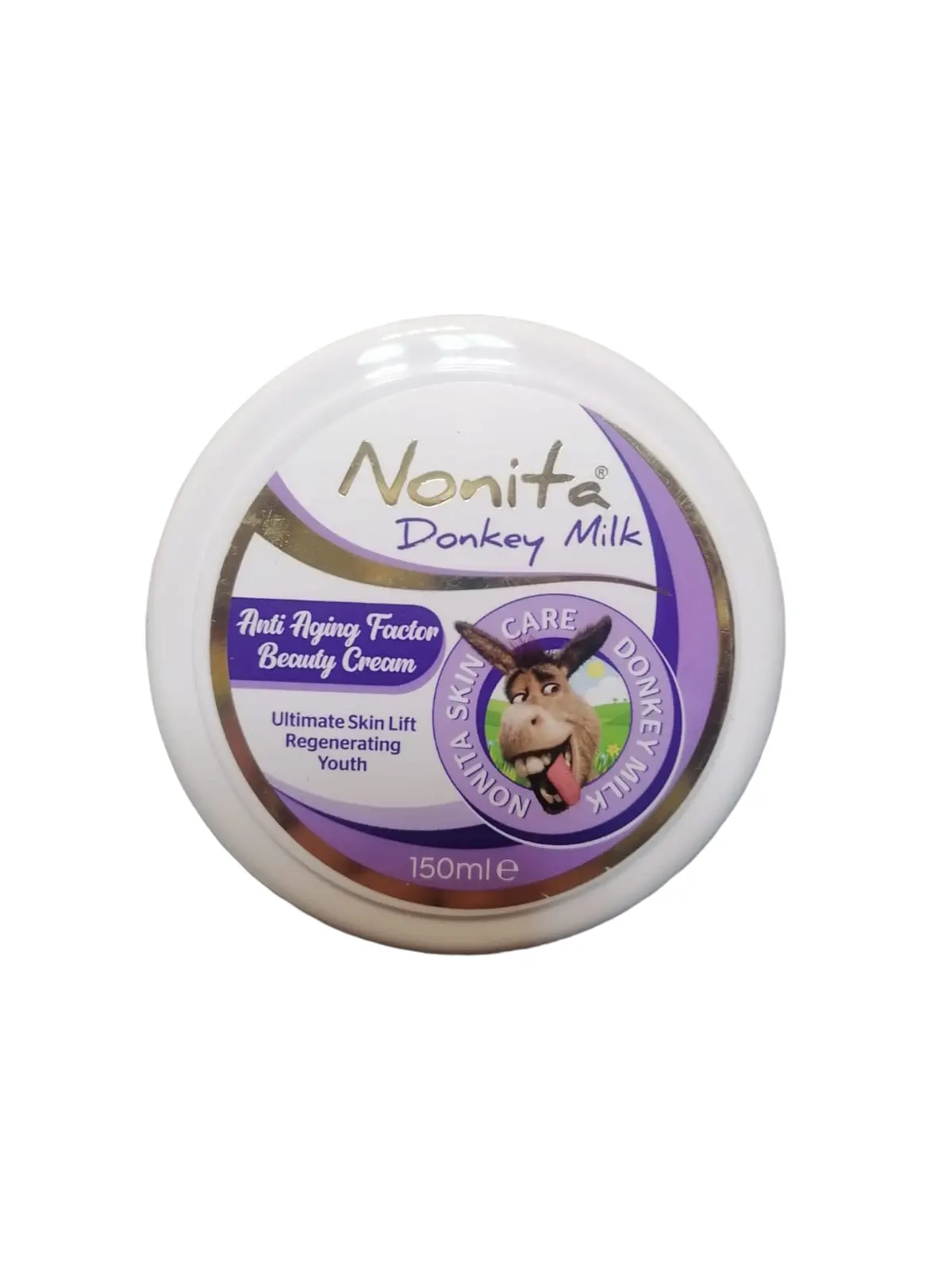 Nonita Donkey milk cream 150 ml - Крем за лице Нонита с Магарешко мляко избелващ и регенериращ против бръчки