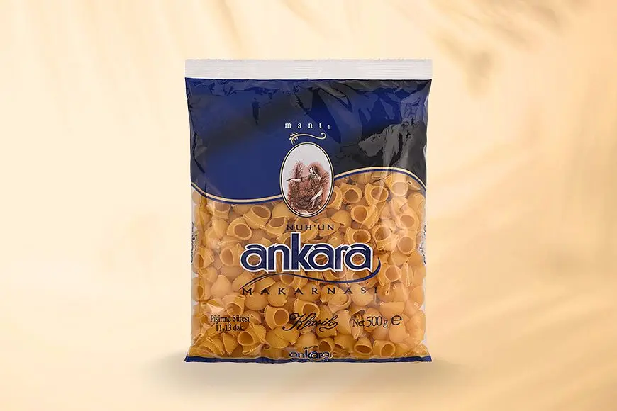 Nuh'un Ankara Makarnasi Макарони Пайп (manti - извити тръби) - 500 г
