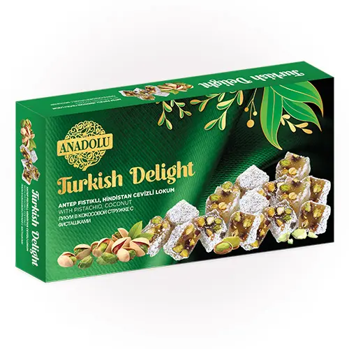 Турски локум със шамфъстък и кокос Anadoglu, 300 г
